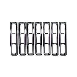 Rugged Ridge Grille Assembly Plastic Chrome Insert Plastic, 5-year limited warranty 11306.2