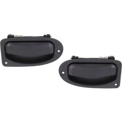Replacement Exterior Door Handle Textured Black, Rear, Driver & Passenger Side, 1-year unlimited-mileage warranty SET-ARBF491311