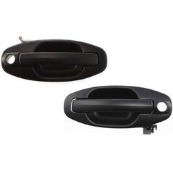 Replacement Exterior Door Handle Textured Black, Front, Driver & Passenger Side, 1-year unlimited-mileage warranty SET-ARBH462109