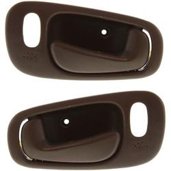 Replacement Interior Door Handle Brown, Front or Rear, Driver & Passenger Side, 1-year unlimited-mileage warranty SET-REPC462107