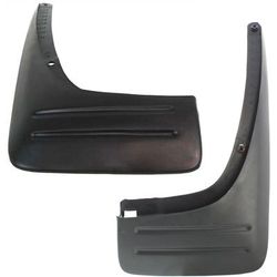 Replacement Mud Flaps Plastic Black, Rear, Driver & Passenger Side, 1-year unlimited-mileage warranty SET-T552903