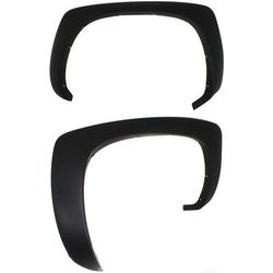 Replacement Fender Trim Plastic Textured Black, Rear, Driver & Passenger Side, 1-year unlimited-mileage warranty SET-REPC553919