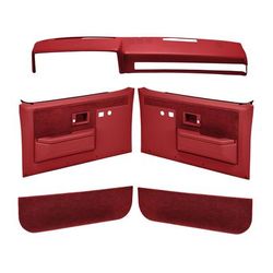 Coverlay Interior Restoration Kit ABS Plastic Red Dash Cap, Door Panel, Kick Lifetime limited warranty 18-601CL-RD