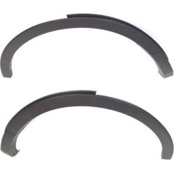Replacement Fender Trim Plastic Textured Black, Rear, Driver & Passenger Side, 1-year unlimited-mileage warranty SET-REPF553923