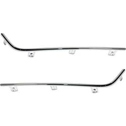 Replacement Bumper Trim Chrome, Front, Driver & Passenger Side, Lower, 1-year unlimited-mileage warranty SET-REPA015511