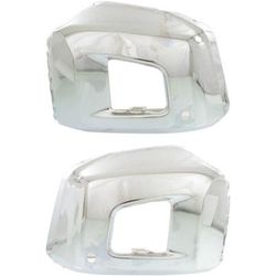 Replacement Bumper End Steel Chrome, Front, Driver & Passenger Side, 1-year unlimited-mileage warranty SET-REPT011119