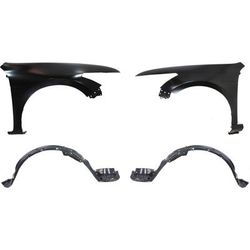 Replacement Fender Steel Primed, Front, Driver & Passenger Side, 1-year unlimited-mileage warranty KIT-90115-06