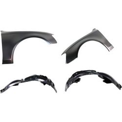Replacement Fender Steel Primed, Front, Driver & Passenger Side, 1-year unlimited-mileage warranty KIT-82515-36
