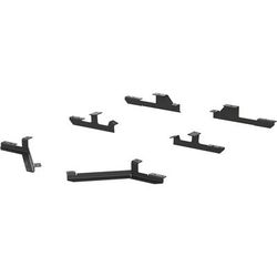 Aries Running Board Mounting Kit Steel Powdercoated Black AeroTread Series, Lifetime limited warranty with 3-year on finish 2051122