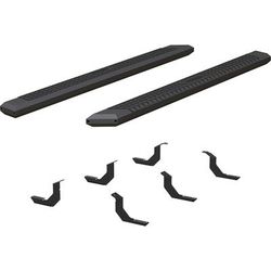Aries Running Boards Aluminum Powdercoated Black AdvantEDGE Series, Lifetime limited warranty with 5-year on finish 2556002