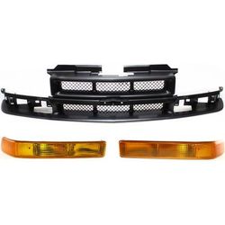 Replacement Grille Assembly Plastic Black Grille, 1-year unlimited-mileage warranty KIT-110916-62