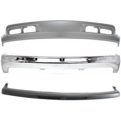 Replacement Bumper Steel Chrome, Front, 1-year unlimited-mileage warranty KIT-110916-86