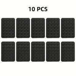 TEMU Set Of 10 Durable, Reusable Suction Cup Silicone Phone Holders - Safe Use On All Surfaces.