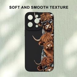 TEMU Fashionable And Popular Personalized Cow Pattern Phone For Iphone 7/8/x/xs/xr/11/12/13/14/15/16 / For Girlfriend, Men, Husband, Wife, Or