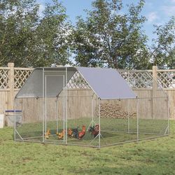 TEMU With Roof, Walk In Chicken Coop For 4-12 Chickens, Duck Pen, Outdoor