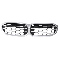 JC Whitney Grille Assembly Plastic Chrome Grille, 1-year unlimited-mileage warranty RB07010059
