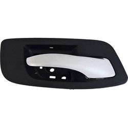 Dorman Interior Door Handle Plastic Chrome Lever with Black Bezel Help Series, Front, Passenger Side, Lifetime limited warranty 93166