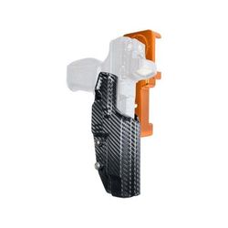 Maxtor Tactical Alloy Competition Kydex OWB Belt Hoslter w/ SureFire X300U-A Sig Sauer P320 Full Size Right Carbon Fiber/Orange ACHOR-P3205X300-CF