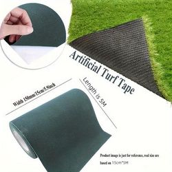 TEMU 6 Rolls Of Double-sided Artificial Grass Tape, Self-adhesive Artificial Grass Seam Tape, 5.9 In Concrete Indoor Outdoor Carpet Tape, Connecting And Fixing Artificial , Synthetic Grass Carpet