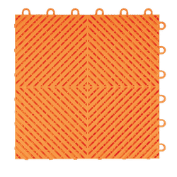 Swisstrax Tropical Orange Ribtrax Smooth Home Garage Floor Tile (10 Pack)