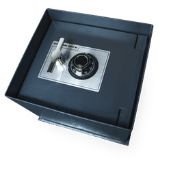 Hollon Floor Safe With Dial Lock, 14 9/10" X 13 1/2" X 11 4/5"