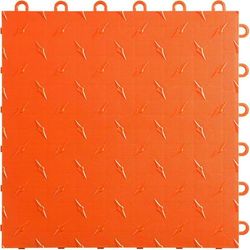 Swisstrax Tropical Orange Diamondtrax Home Garage Floor Tile (50 Pack)