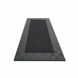 Swisstrax Single Car Garage Floor Mat In Ribtrax Pro Tiles (Border - Black, Grey)