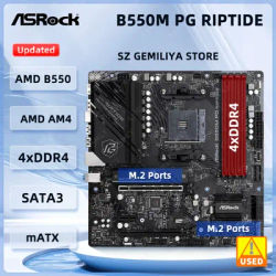 ASROCK B550 Motherboard B550M PG Riptide Motherboard AM4 128GB DDR4 support Ryzen 5600 3600 4650 3800 5800 5900 4750 5700 CPU