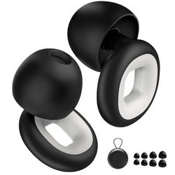 TEMU Ear Plugs For Sleeping, Made Of Ultra-comfortable Silicone For Sleeping, Swimming, Travel, Work, Focus, Reusable Ear Plugs With 4 Pairs Ear Tips