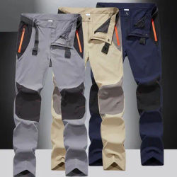 2025 New Summer Men Pants Hiking Camping Climbing Fishing Outdoor Trekking Tech Quick Dry Waterproof Trousers Mountain Travel