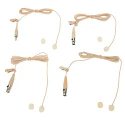 Beige Lavalier Lapel Clip Microphone 3.5mm 3-Pin 4-Pin XLR For Shure Wireless Lavalier Microphone N E W