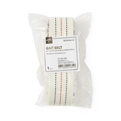 Medline Cotton Gait/Transfer Belt with Metal Buckle, 2" x 60", Beige with Stripes, 1 EA (MDT821203)