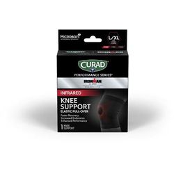 Curad Performance Series IRONMAN Infrared Elastic Knee Support, Size L/XL, 1 EA (CURIM2311LXHH)
