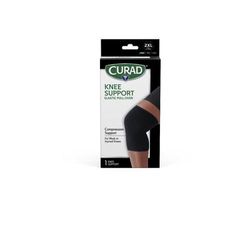 Curad Pull-Over Knee Support, Elastic, Size 2XL, 9", Retail Packaging, 4 Supports/Case, 4/CS (CURORT2312X)