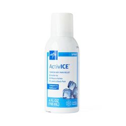 Medline ActivICE Topical Pain Reliever, 4 oz. Spray, 3-Pack, 8/CS (MDSAICESPRYP)
