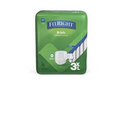 Medline Size 3XL Disposable Cloth-Like Briefs, 12/BG (MTB084Z)