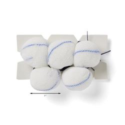 Medline X-Ray Detectable Double-Strung Tonsil Sponge, Sterile, Size S, 7/8", 5/PK (MDS78912Z)