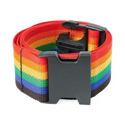 Medline Polypropylene Gait Belt with Plastic Buckle, 60", Rainbow Stripe, 1 EA (MDT821206RAIN)