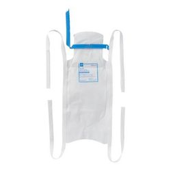 Medline Refillable Ice Bag with Clamp Closure, White, 6.5" x 14", 4 Ties, 25/BX (NON4420Z)