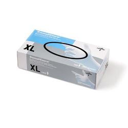 Medline SensiCare Powder-Free Nitrile Exam Gloves with Textured Fingertips, Size XL, 140/BX (MDS8087H)