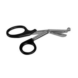 Medline Utility Scissors with Plastic Handle, Single-Use, Nonsterile, Black, 7.5'', 12/BX (MDS10750)