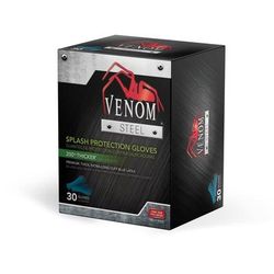 Medline Venom Steel Powder-Free Latex Gloves, One Size Fits Most, 16/CS (VEN6025)