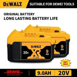 Original DEWALT battery 20V, 2.0V-9.0AH, rechargeable lithium-ion battery, DCB115, DCB118, DEWALT tool battery+charger