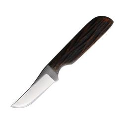 Anza Amber Bone Fixed Blade Knife 6.63in Overall 2.75in Stainless Steel Blade Amber Jigged Bone Handle Brown Leather Belt Sheath WKR3 AJB