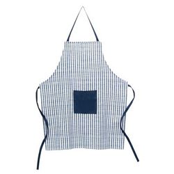 Apron 30"W x 50"H Polyester by Melrose in Blue/white