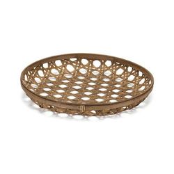 Tray 22.25"D x 3.75"H Bamboo by Melrose in Brown