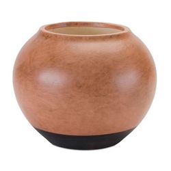Pot 8.75"D x 7.25"H Ceramic by Melrose in Brown