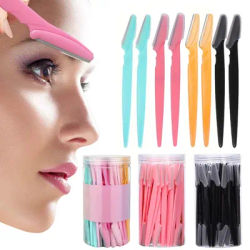 20Pcs Eyebrow Razor For Women Multipurpose Exfoliating Dermaplaning Tools Facial Razor With Precision Cover Small Makeup Tools