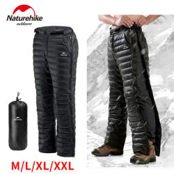 Naturehike Duck Down Pants with Double Sided Zipper 20D 400T Nylon Waterproof Outdoor Hiking Winter Warm 700FP Down Trousers