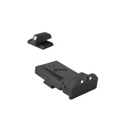 Kensight Ruger SR1911 Adjustable Flat Base Arctic White Dot Sight Set Black 962-066